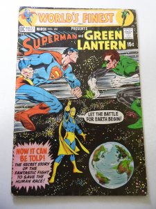 World's Finest Comics #201 (1971) VG- Condition moisture stains, pencil ...