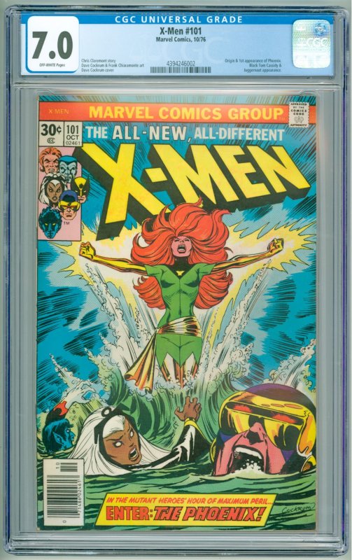 The X-Men #101 (1976) CGC 7.0! OW Pages! 1st Appearance of Phoenix!