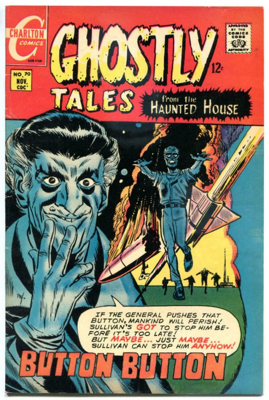 GHOSTLY TALES #70, FN+, Steve Ditko, Horror, 1966 1968, more Charlton in store