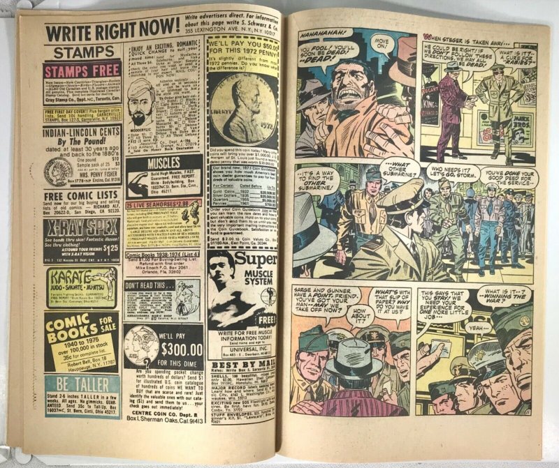 OUR FIGHTING FORCES Feat The Losers Comic 156 — 1975 DC Comics — Jack Kirby Art