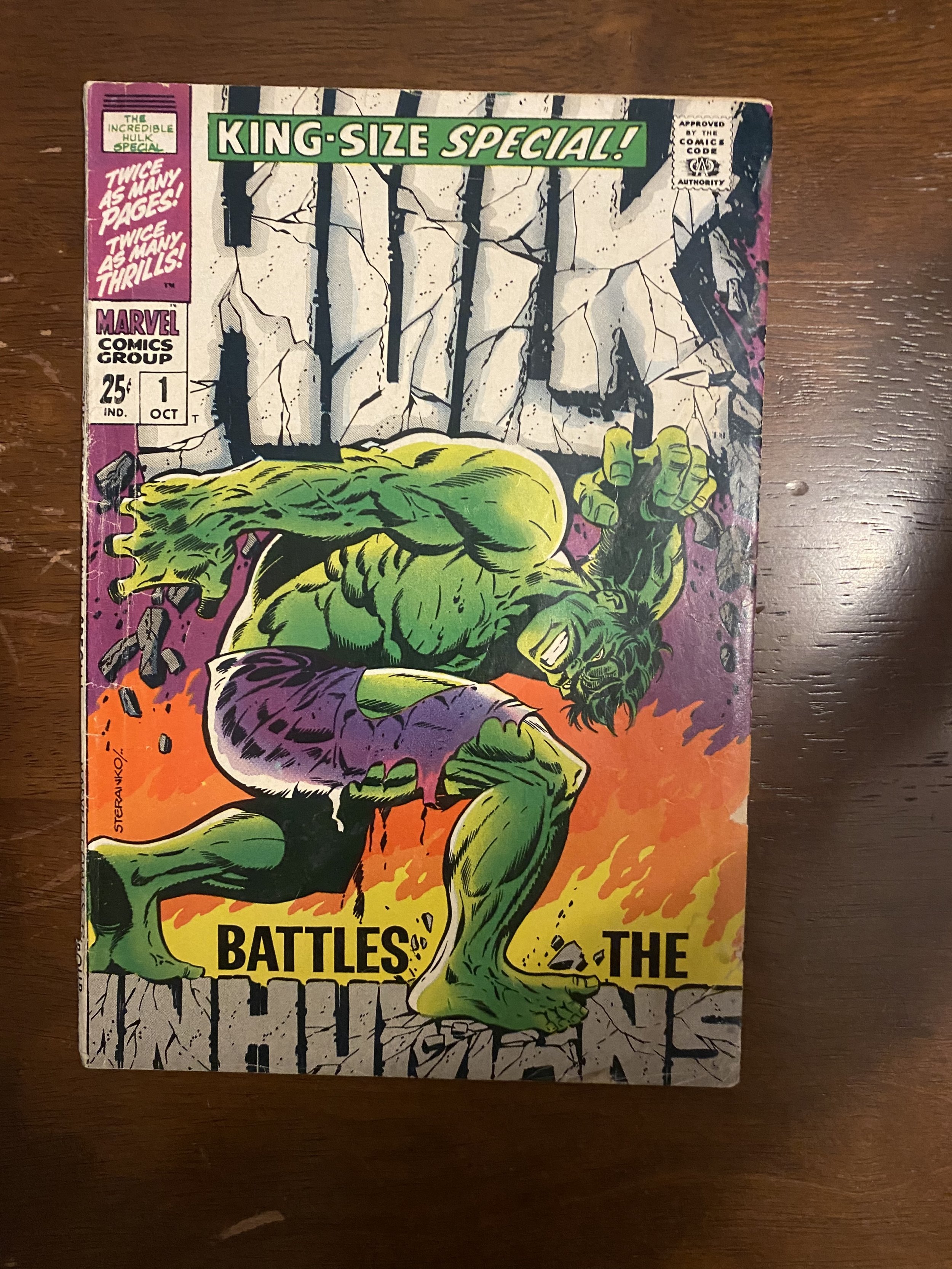 The Incredible Hulk Annual 1 (1968) Steranko cover great book Comic