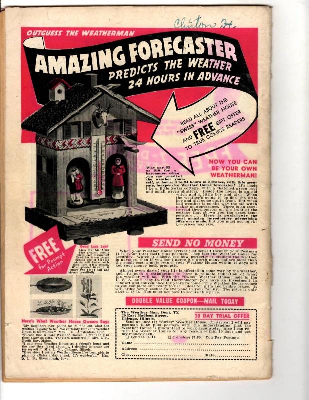 True Comics # 42 VG Golden Age Comic Book World War 2 Japan Germans Planes JL2