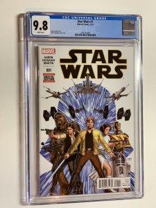 Star wars 1 cgc 9.8 2015 1st new marvel regular cover