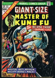 Giant Size Master of Kung Fu #2 ORIGINAL Vintage 1974 Marvel Comics Shang Chi