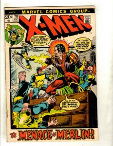 Uncanny X-Men # 78 VF- Marvel Comic Book Angel Professor X Cyclops Beast NP9