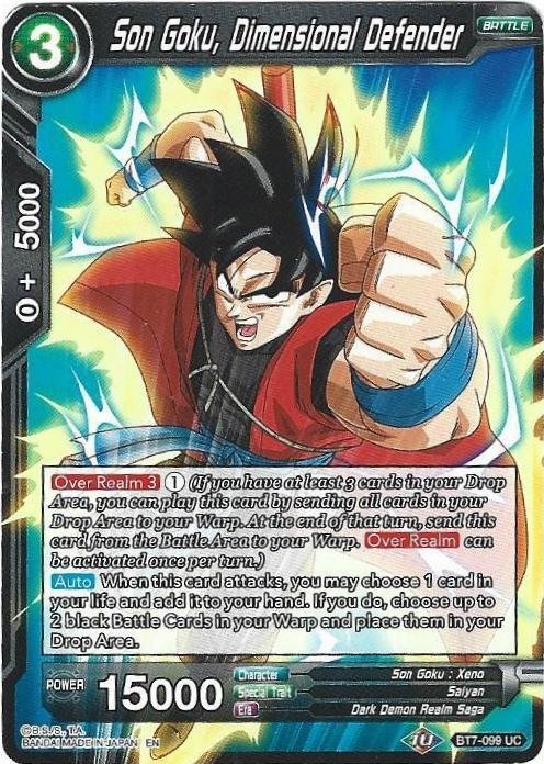 Dragon Ball Super CCG - Assault on the Saiyans - Son Goku Dimensional Defender