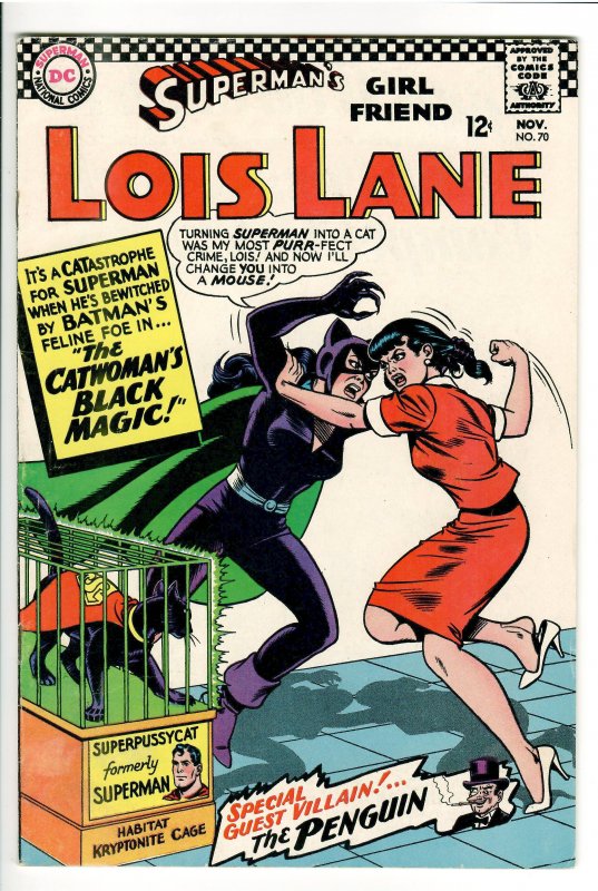 LOIS LANE 70 VF 8.0 1st SILVER AGE CATWOMAN LOUISIANA COLLECTION