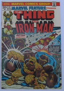 Marvel Feature #12 (Nov 1973, Marvel), FN-VFN (7.0) Thing/Iron Man, early Thanos