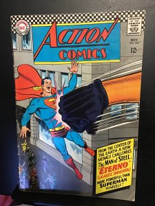 Action Comics #343  (1966) 1st Eterno vs. Superman! Jimmy meets Supergirl! FN+