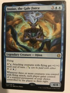 INNIAZ, THE GALE FORCE : Magic the Gathering MTG card; Jumpstart, Rare, NM