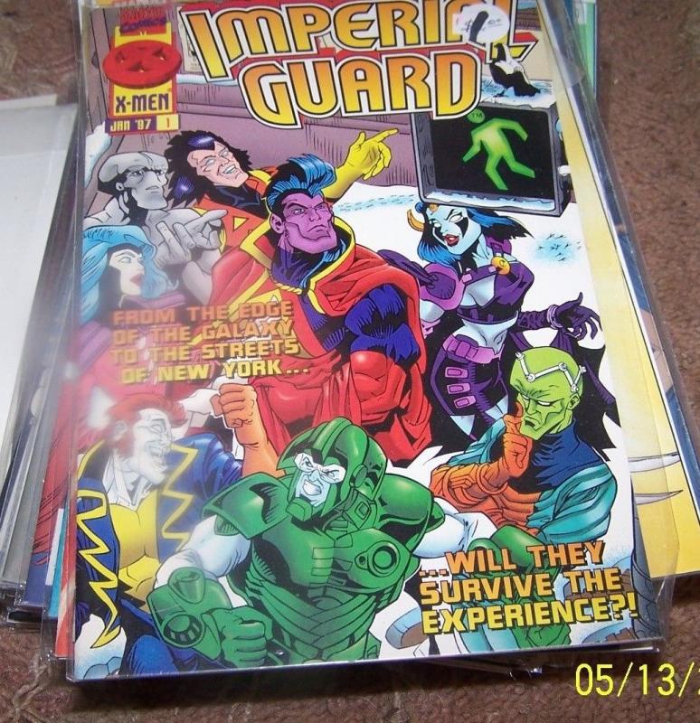 Imperial Guard comic  #1 (Jan 1997, Marvel) shriar galaxy x men