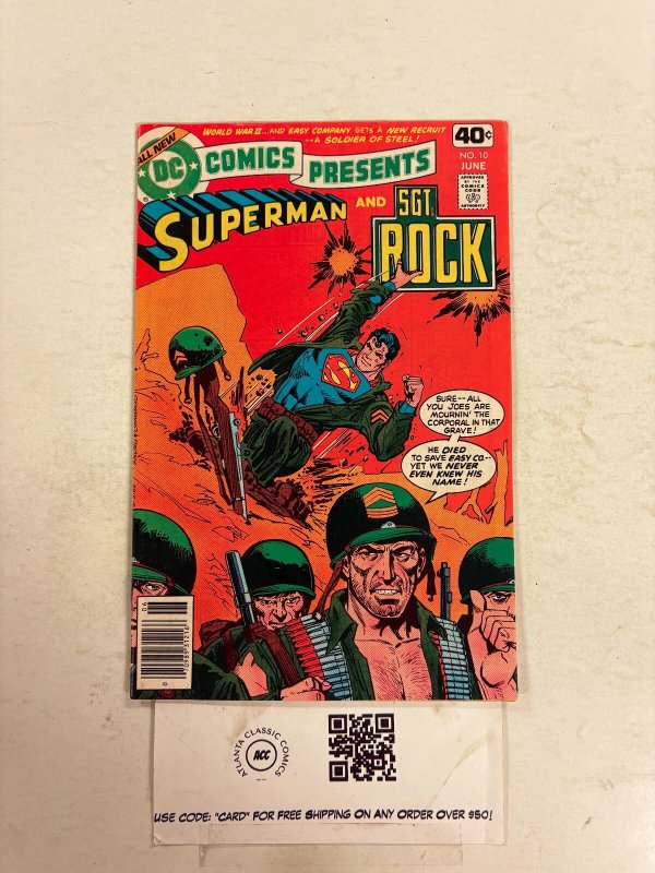 DC Comic Presents #10 NM DC Comic Books Superman Sgt. Rock 4 HH112