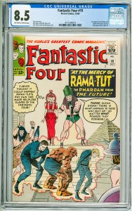 Fantastic Four #19 (1963) CGC 8.5! OWW Pages! 1st Appearance of Rama-Tut!