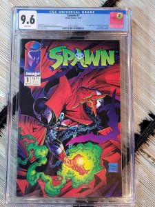 CGC 9.6 Spawn #1 Comic Book 1992 Image 1st Appearance Spawn Al Simmons 2nd Logo