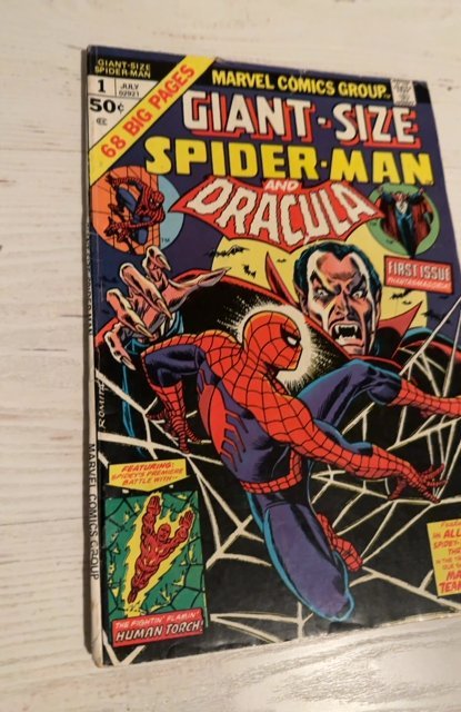 Giant-Size Spider-Man #1 (1974)vs count dracula