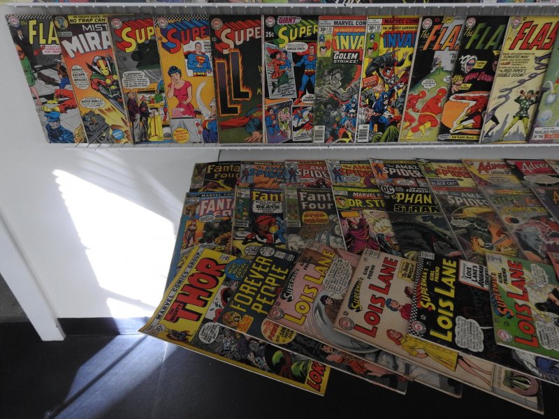 Huge Lot Silver/Bronze 180+ Comics W/ Iron Man, Flash, Spiderman, +More see desc