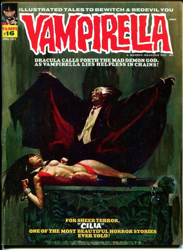 Vampirella #16 1972-Warren-Vampi bondage cover-Dracula-VF-