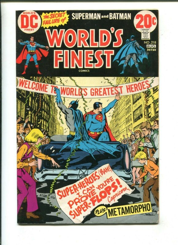 WORLDS FINEST #218 - WHO IS CAPRICORN The Fisherman Collection (6.0) 1973