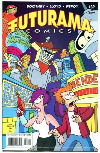 FUTURAMA #39, NM-, Bongo, Fry, Bender, Leela, 2000,Professor Farnsworth,Zoidberg