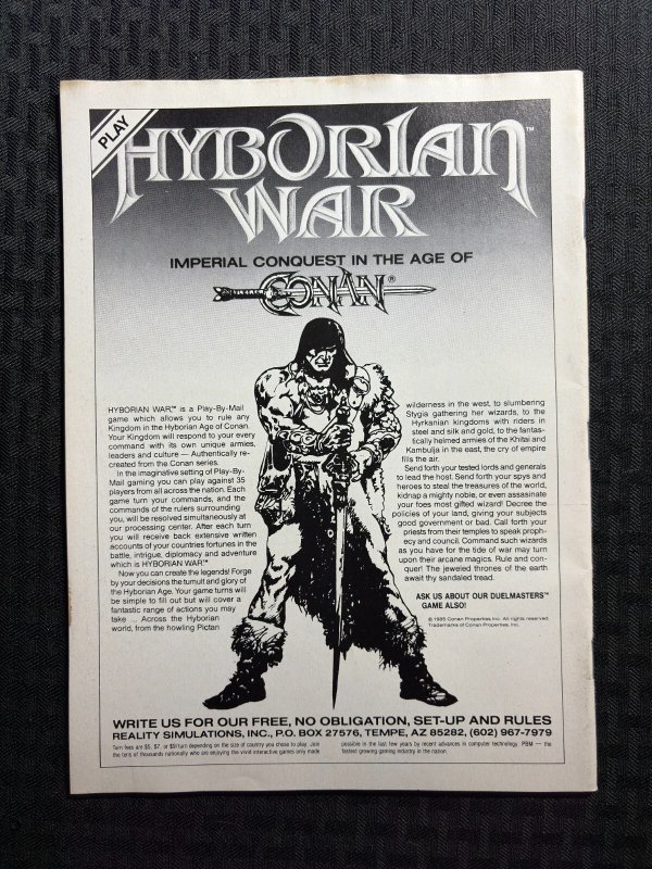 1992 CONAN SAGA Magazine #69 FVF 7.0 Gil Kane / King Kull