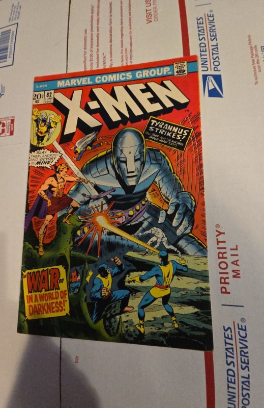 The X-Men #82 (1973)Tyrants attacks new cover art