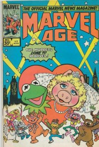 Marvel Age #17 ORIGINAL Vintage 1984 Muppets Take Manhattan Kermit Frog Piggy