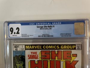 Savage She Hulk # 1 CGC 9.2 - Newsstand (1980) Origin & 1st appearance She-Hulk