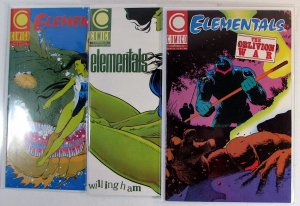 Elementals Lot of 3 #12, 13, 14 Comico (1990) 2nd Series Comic Books