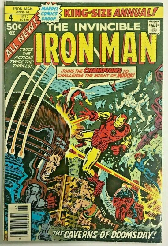 INVINCIBLE IRON MAN ANNUAL#4 FN/VF 1977 MARVEL BRONZE AGE COMICS