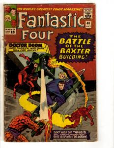 Fantastic Four # 40 GD/VG Marvel Comic Book Thing Dr. Doom Human Torch FH2