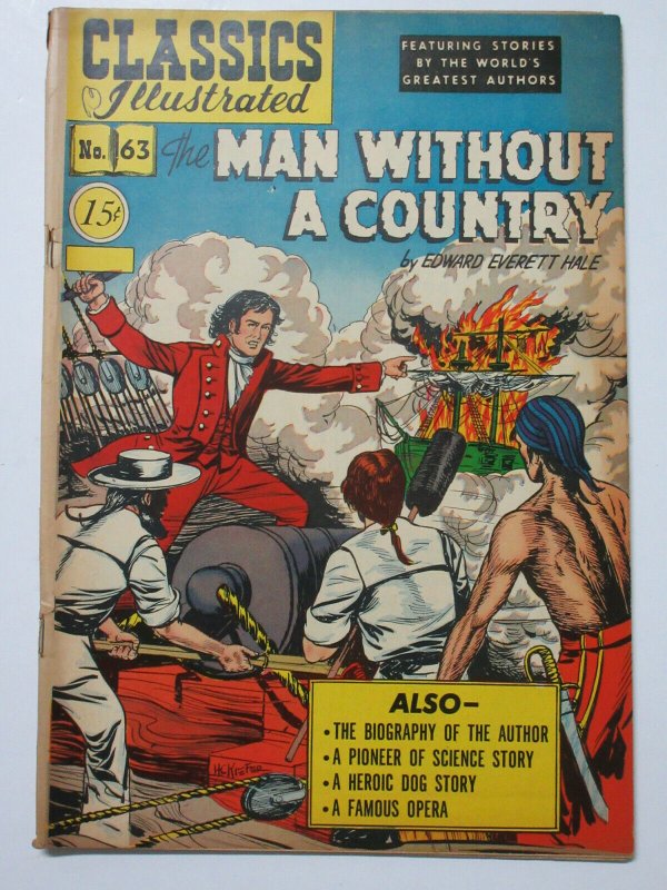 Classics Illustrated- 63 Man without a Country by Edward Everett Hale HRN 78