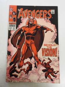 The Avengers #57 (1968) GD Condition mold, moisture damage, rusty bottom staple