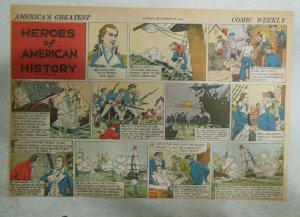 Heroes of American of History by N Afonsky from 12/20/1936 Size: 11 x 15 inches