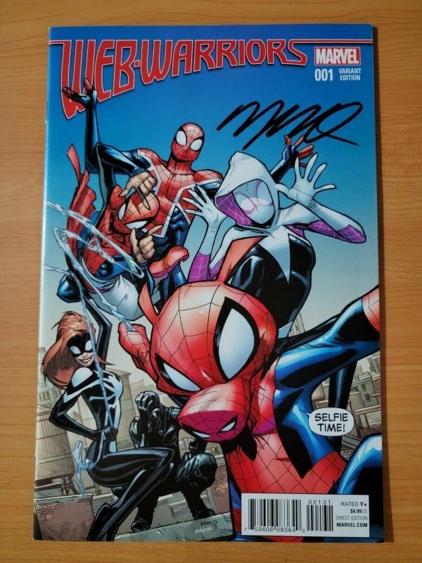 Web-Warriors #1 1:25 Variant Signed Humberto Ramos ~ NEAR MINT NM ~ 2016 Marvel