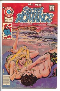 Secret Romance #37 1976-Charlton-psychedelic art-FN