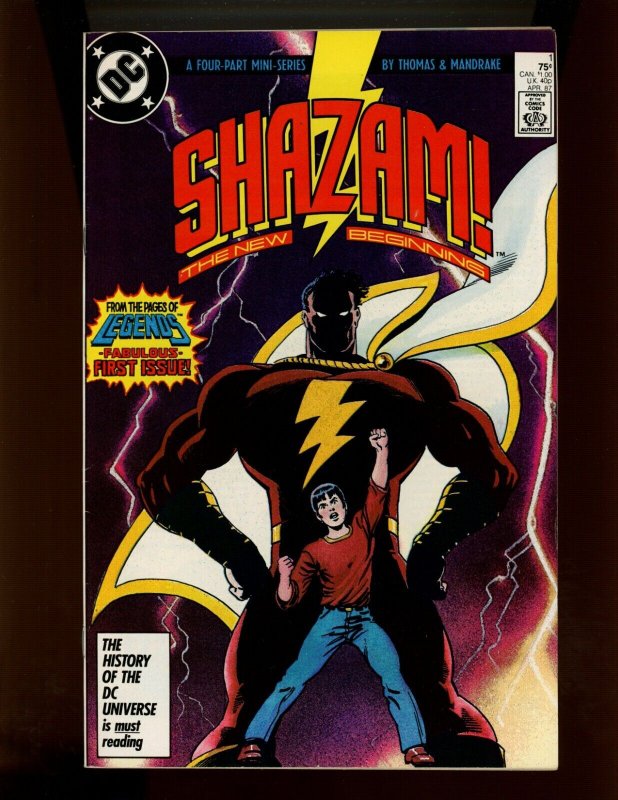 (1987) Shazam: The New Beginning (4-Piece Mini-Series Lot): #1-#4 (9.2 OB)