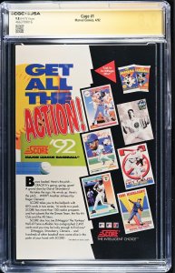 Cage #1 Signed By Mike Colter (4/92) Graded CGC x JSA 9.8