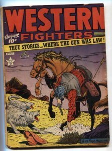 WESTERN FIGHTERS #9--PONY EXPRESS--OKLAHOMA --1949 --Golden-Age--comic book