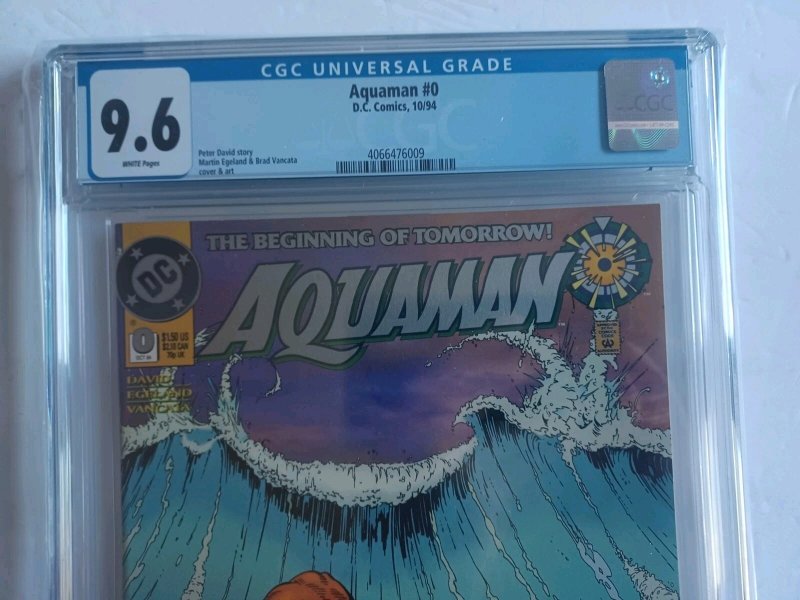 Aquaman #0 Multipack HTF DC Universe/Zero Hour UPC - CGC 9.6
