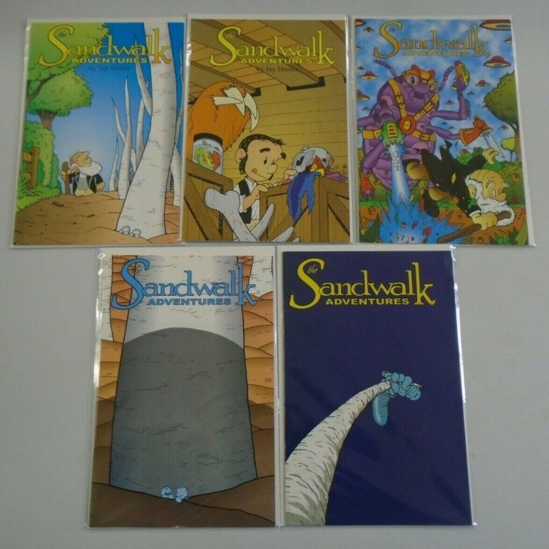 Sandwalk Adventures set #1-5 avg 8.0 VF (2001 Active Synapse)