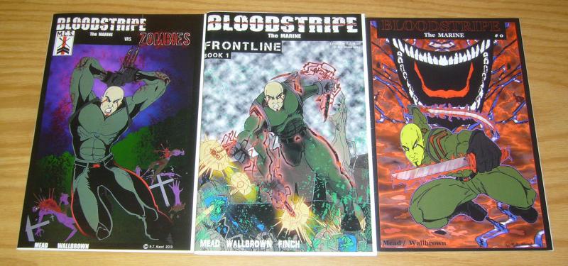 Bloodstripe the Marine #0 VF/NM one-shot + frontline + bloodstripe vs zombies