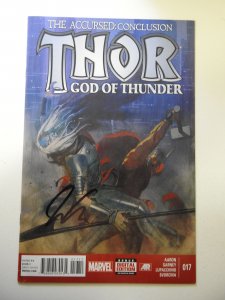 Thor: God of Thunder #17 (2014) Signed by Jason Aaron- No COA FN/VF Condition