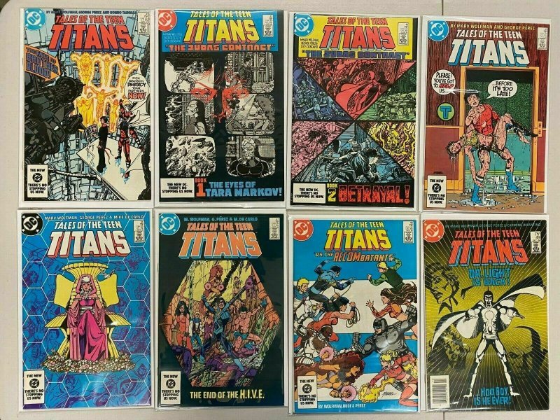 New Teen Titans Hi-Grade comic lot 50 diff from:#12-70 avg 8.5 VF+ (1981-86)