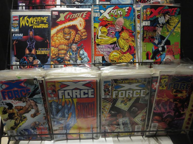 Kochcomics X-men spin-off títulos Lote de 110 WYSIWYG Liefeld X-Force 1990s-00s SWB 
