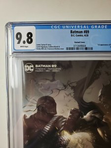 Batman 89 CGC 9.8 1st Appearance Of Punchline (Cameo) Mattina Variant Cover 