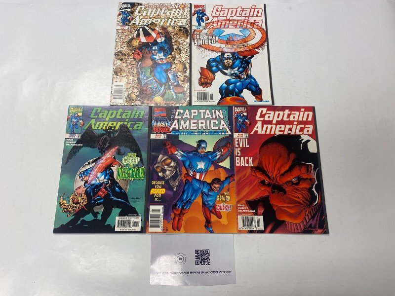 5 Captain America MARVEL comic books #8 9 11 12 14 67 KM15