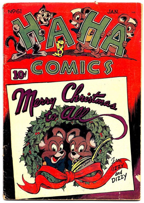 HA HA COMICS #60 & 61(1948) 4.0 VG  Holiday Issues! Disney's Hultgren & Bradbury