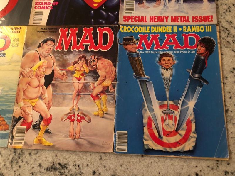 Lot Of 8 Mad Magazines # 283 285 286 287 288 289 290 291 Humor Parody Comedy JW1