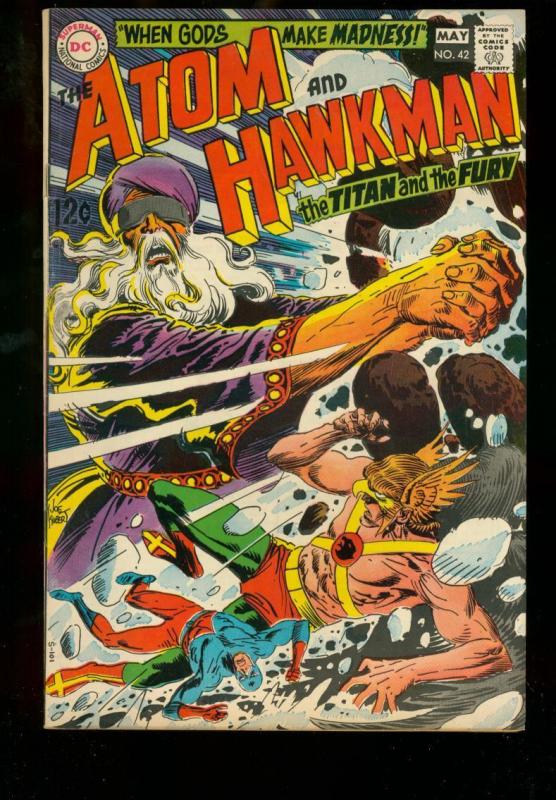 THE ATOM AND HAWKMAN #42 1969 DC COMICS KUBERT ANDERSON FN-