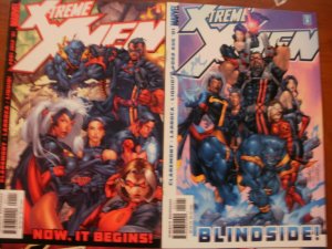 4 MARVEL Comic X-TREME X-MEN #1 2 3 4 (2001) Claremont Larroca Liquid (Blindside